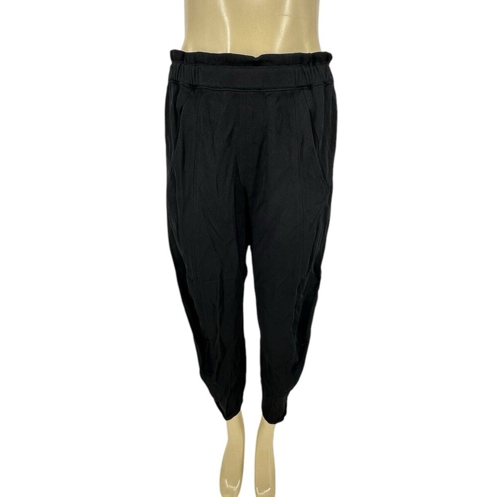 Maria Cornejo Size 10 Women Pull On Tapered Leg Pants Black 25” Inseam 19-23